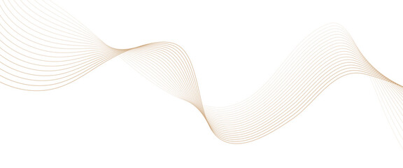 Poster - Vector technology abstract wave lines with flowing background