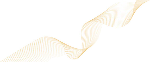 Poster - Vector abstract golden wave line technology concept lines with flowing background