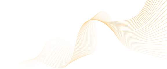 Poster - Vector technology abstract wave lines with flowing background