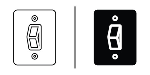 Poster - Switch Icon: A minimalist design featuring a simple, yet iconic switch. Showcasing the essence of control and activation through contrasting black and white aesthetics.
