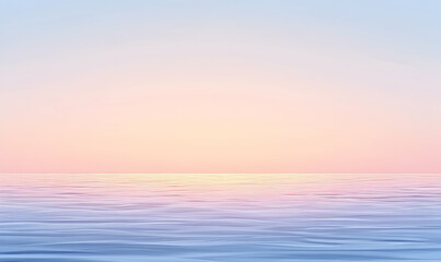 Wall Mural - pastel sunset over calm ocean waters