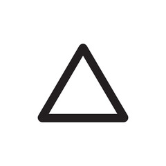 Fototapete - Triangle music icon isolated. simple vector icon on white background