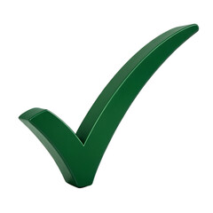 Poster - A green check mark isolated on transparent background signifies approval