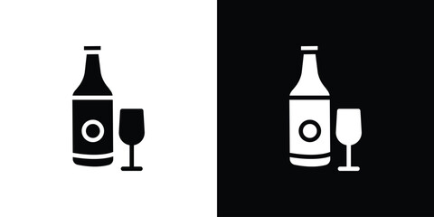 Vodka icon vector design element vector eps 10