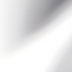 Poster - White textured wall with natural light shadow. Bright background with subtle gray gradient texture for copy space.