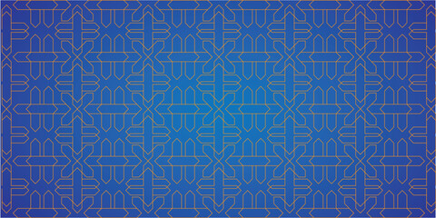 Poster - Luxury Black and Gold Abstract Seamless Background, Art Deco Fish Scale and Linear Ornament. Modern Art Deco Vector Pattern, Geometric Lattice with Curved Lines in Elegant Golden Style.