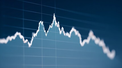 Poster - Graph with a downward trend
