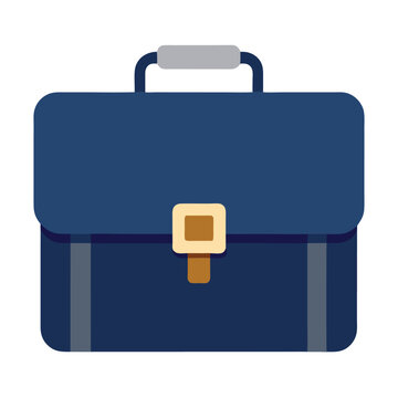 Professional Briefcase: A sophisticated depiction of a classic briefcase, a symbol of professionalism and diligence, rendered in vibrant hues.
