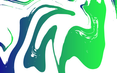 Aufkleber - Vivid abstract fluid art composition with swirling shades of electric blue and cyan flowing. Dynamic curves and organic motion. Smooth, glossy effect with  liquid energy and paint flow or ink in water