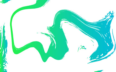 Aufkleber - Vivid abstract fluid art composition with swirling shades of electric blue and cyan flowing. Dynamic curves and organic motion. Smooth, glossy effect with  liquid energy and paint flow or ink in water