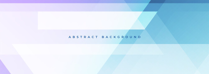 Aufkleber - Purple and blue wide abstract modern geometric background. Pastel colored vector illustration