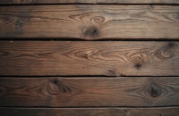 Poster - Old wooden background texture. Brown wood planks. Rustic rough wood. Natural timber structure with grain pattern. Vintage wood planks. Weathered wooden surface. Dark brown wood wall.