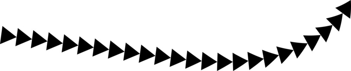 Poster - Hand drawn arrows. Hand drawn freehand different curved lines, swirls arrows. Curved arrow line. Doodle, sketch style.