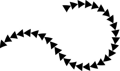 Poster - Hand drawn arrows. Hand drawn freehand different curved lines, swirls arrows. Curved arrow line. Doodle, sketch style.