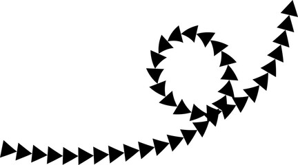 Poster - Hand drawn arrows. Hand drawn freehand different curved lines, swirls arrows. Curved arrow line. Doodle, sketch style.