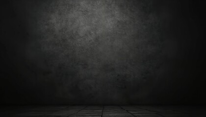 Poster - Dark grunge textured wall with rough surface. Gray concrete background with vintage design. Grunge texture pattern perfect for backdrop, overlay, posters, design elements, product mockups. Black