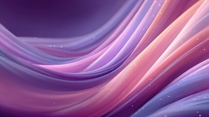 Poster - A purple and pink wave with a sparkly effect. The wave is made up of many different colors and it looks like it's moving