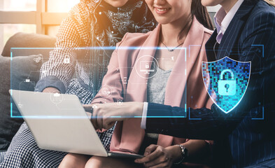 Poster - Cyber security protects against breaches, hacks, and network attacks using strong infrastructure and proactive digital defense strategies. Vouch