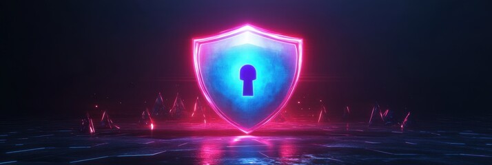 Poster - Secure home holographic shield providing next-level protection for modern residences