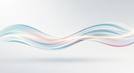 Aufkleber - Abstract pastel swirl creating a gentle wave of light