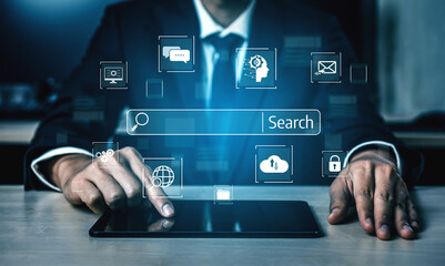 Poster - seo tools enhance digital visibility with search engine research, keyword strategy, and search data 