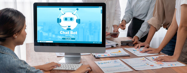 Aufkleber - Chatbot software application for brisk online business that automatically reply to customer questions