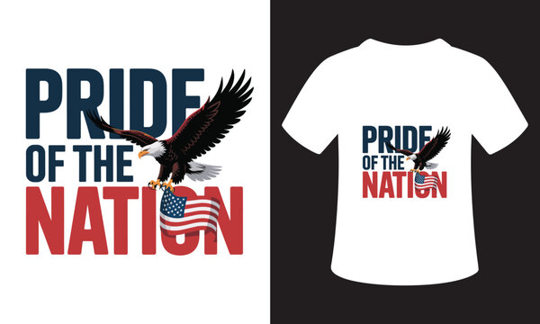 T-Shirt Design Motivational typography For Patriotism