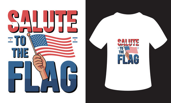 T-Shirt Design Motivational typography For Patriotism