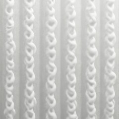 Poster - White textile texture with seamless pattern. Fabric fiber background detail design. Abstract elegant soft wave lines texture for drapes curtains home decor and fashion clothes.