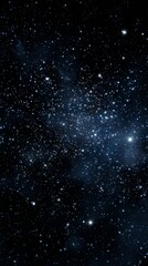 Wall Mural - bright stars twinkling in the night sky over a vast cosmic landscape