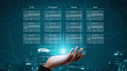 Poster - Task management, project organization, task prioritization, workflow optimization, and project management systems for improved productivity and progress tracking. Muxer