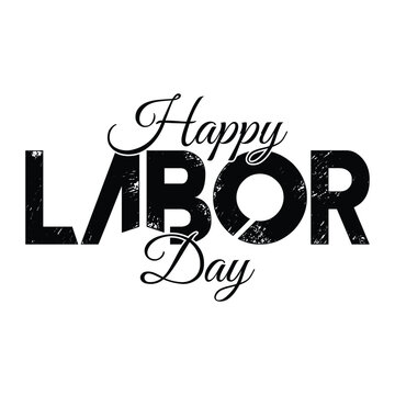 Happy Labor Day typography, Vector Illustration