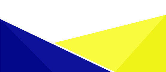 Poster - Blue Yellow Header Footer Banner. Business Frame Border Abstract Transparent. Vector Design