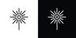 © Win - Laser beam icon in trendy stroke thin linear style.