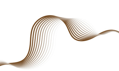Aufkleber - modern soft light wavy lines pattern with varying thickness and shades of gray on a white background design.