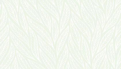 Poster - Clean White Leaf Pattern Vector Background for Minimalist and Contemporary Designs
