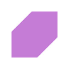 Wall Mural - Bold geometric form. Abstract shape with modern elements. Minimal design, brutalism, Y2K aesthetic, perfect for contemporary projects. A striking icon that enhances visual appeal.