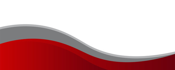 Aufkleber - red gray abstract wave background for corporate banner, business presentation, poster, journal cover.