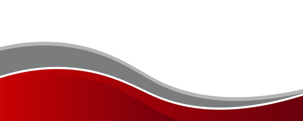 Aufkleber - red gray abstract wave background for corporate banner, business presentation, poster, journal cover.