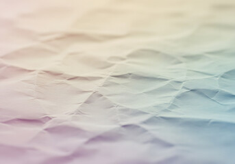 Fototapete - Pastel Wrinkled Paper Texture Abstract Background, Gradient, Crumpled Paper, Soft Colors, Design Element, Graphic Resources.