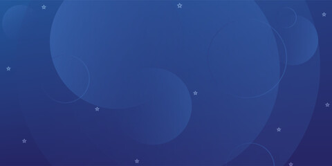 Abstract blue background with circles. Vector illustration