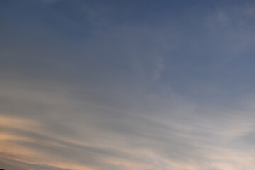 Wall Mural - beautiful golden sky and white cloud background in springtime