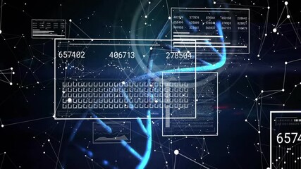Poster - Fading panels framing glowing spiral revealing updating grid values and pulsing to GUILTY verdict