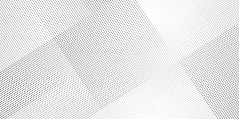 Fototapete - Vector gradient gray line abstract pattern Transparent monochrome striped texture, minimal background. Abstract background wave line elegant white striped diagonal line technology concept web texture.