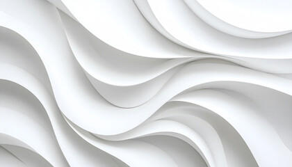 Poster - A dynamic, flowing pattern of white curves creates a sense of movement and elegance, showcasing modern design elements