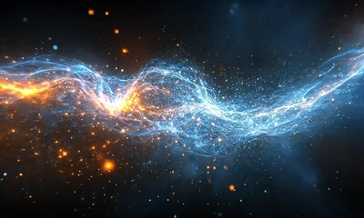 Poster - Abstract energy flow with sparks