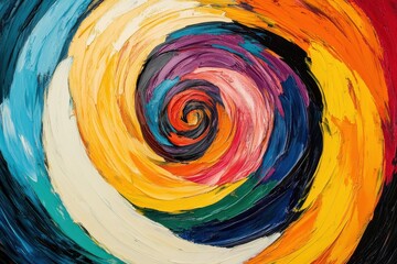 Poster - Swirling vortex captivates with dynamic colors and fluid patterns in abstract art, Swirling Vortex: A Dynamic Abstract Art Piece in Vibrant Colors