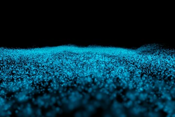 Poster - Abstract glowing black background