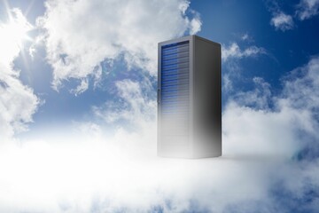 Poster - Server tower in the blue sky