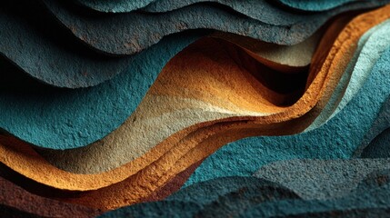 Aufkleber - Abstract textured layers of color form isolated-3d-backgroung-image